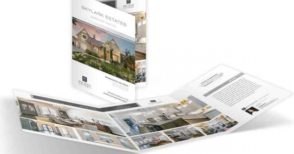 Lowest Price On 8.5x25.5 Roll-Fold Brochures printing